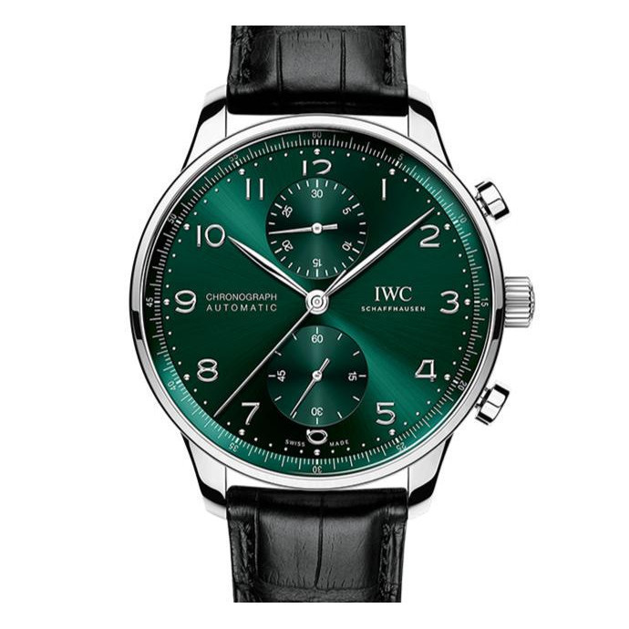 IWC IWC Portugal Series 41mm Green Disc Mens Automatic Mechanical Watch IW371615