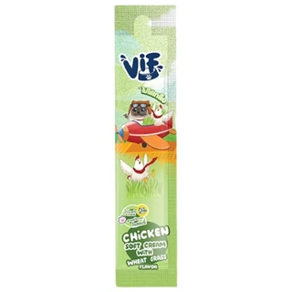 Vif Soft Cream ขนมแมวเลีย ซอฟท์ครีม สูตรนมแพะ ไก่ ทูน่า แซลมอน แมวเลีย ไม่เติมเกลือ ขนาด 15g