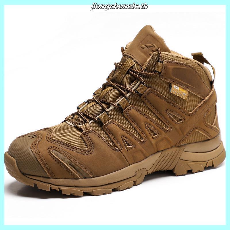 รองเท้ายุทธวิธี Asiaon Tactical Boots สำหรับงานสนาม เดินป่า ฝึกอบรม พื้นกันลื่น ระบายอากาศดี