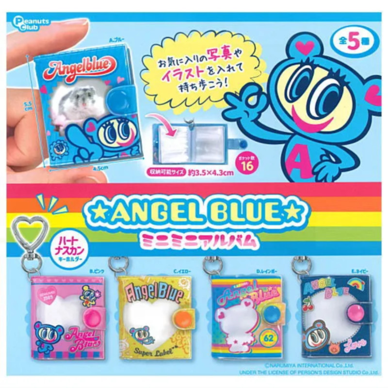 [BTF] Ready Stock Japan Peanuts club Capsule Toy ABGEL BLUE Mini Album Pendant BR8W