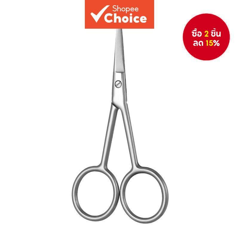 1ชิ้นเครากรรไกรสแตนเลสคิ้วจมูกผมกรรไกรเครื่องมือแต่งหน้าทําผมความงาม