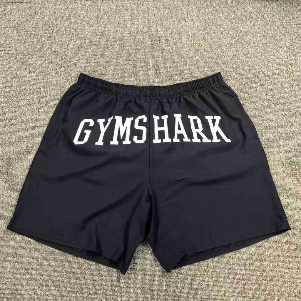 GYMSHARK quick-dry shorts Sports fitness training pants for men printed lightweight breathable