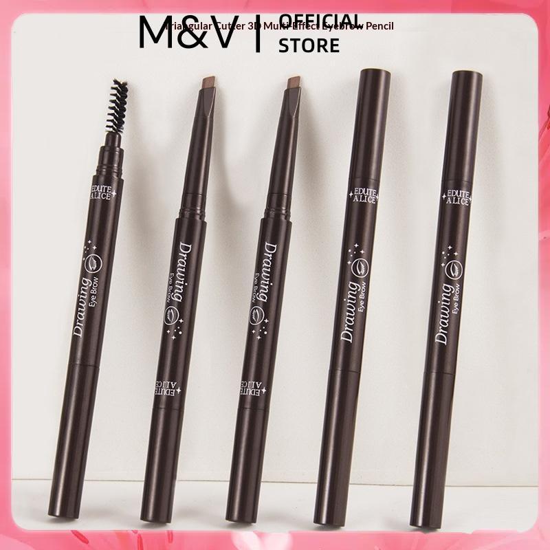 M&V 1 ชิ้น Double Head Eyeliner ปากกาเขียนคิ้วพร้อมแปรงกันน้ําติดทนนานโกหก Silkworm Lower Dyeing Eye