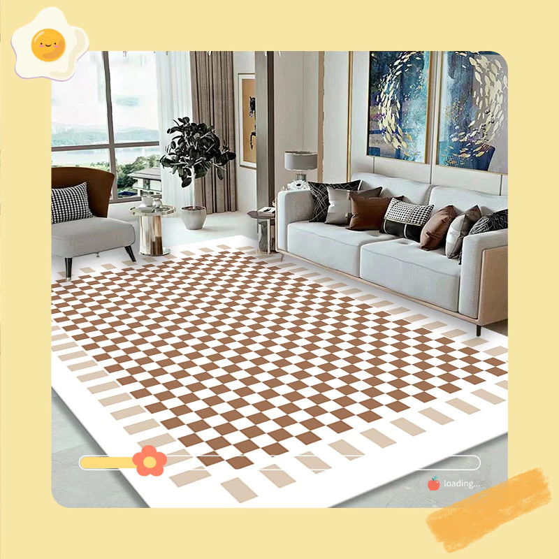 【พร้อมส่งในไทย】พรมโมเดิร์น มินิมอล อบอุ่น 3.5ฟุต 5/6ฟุต 8/10ฟุต carpet พรมปูพื้นใหญ่ห้องนอน ห้องนั่งเล่น ทนทาน COD
