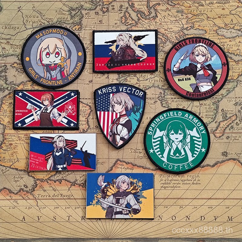 BADGES Girls Frontline สำหรับ AN94 ออกแบบโดยอนิเมะสองมิติ พร้อมพลาสเตอร์Velcro