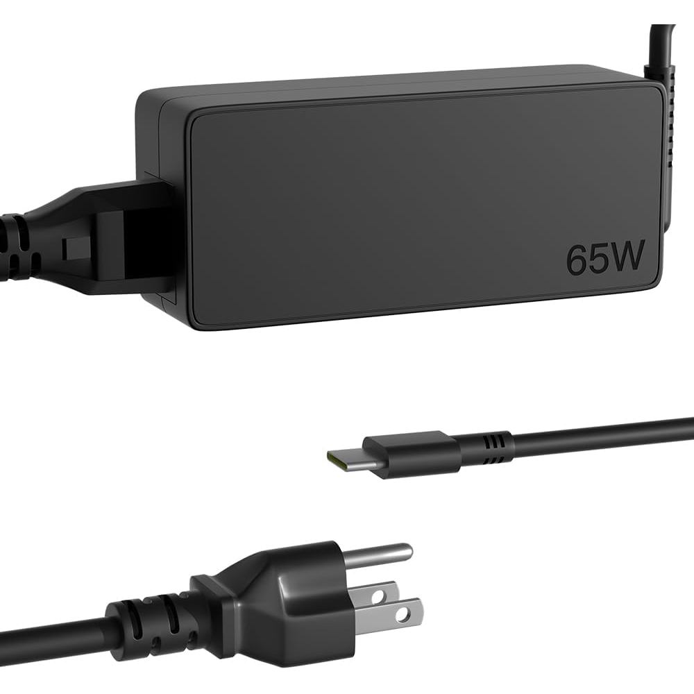 65W USB Type C Charger ใช้งานร่วมกับ Lenovo IdeaPad Slim 3 5 7 9 IdeaPad 3 5 Pro 2-in-1 Chrome, Idea