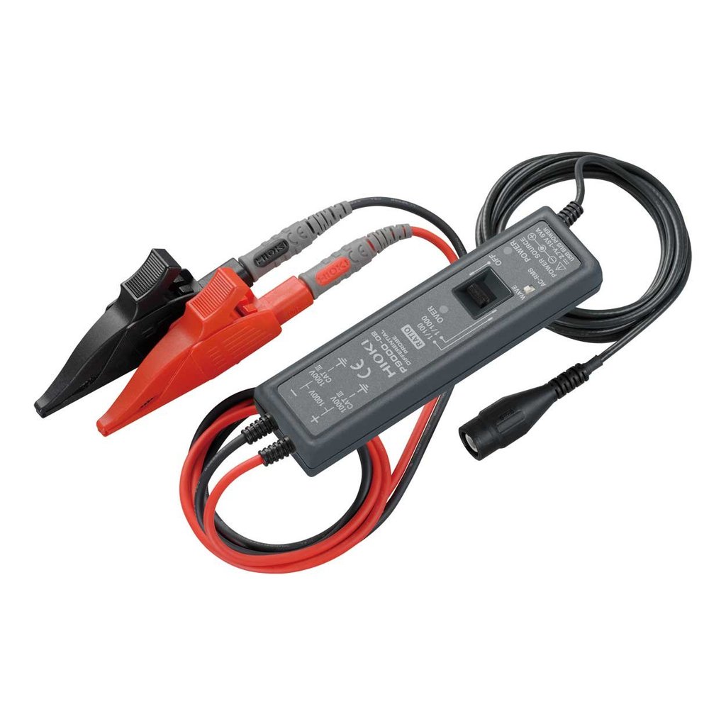HIOKI Differential Probe P9000-02 1000:1 100:1 switch CATIII 1000V waveform monitor output AC RMS ou
