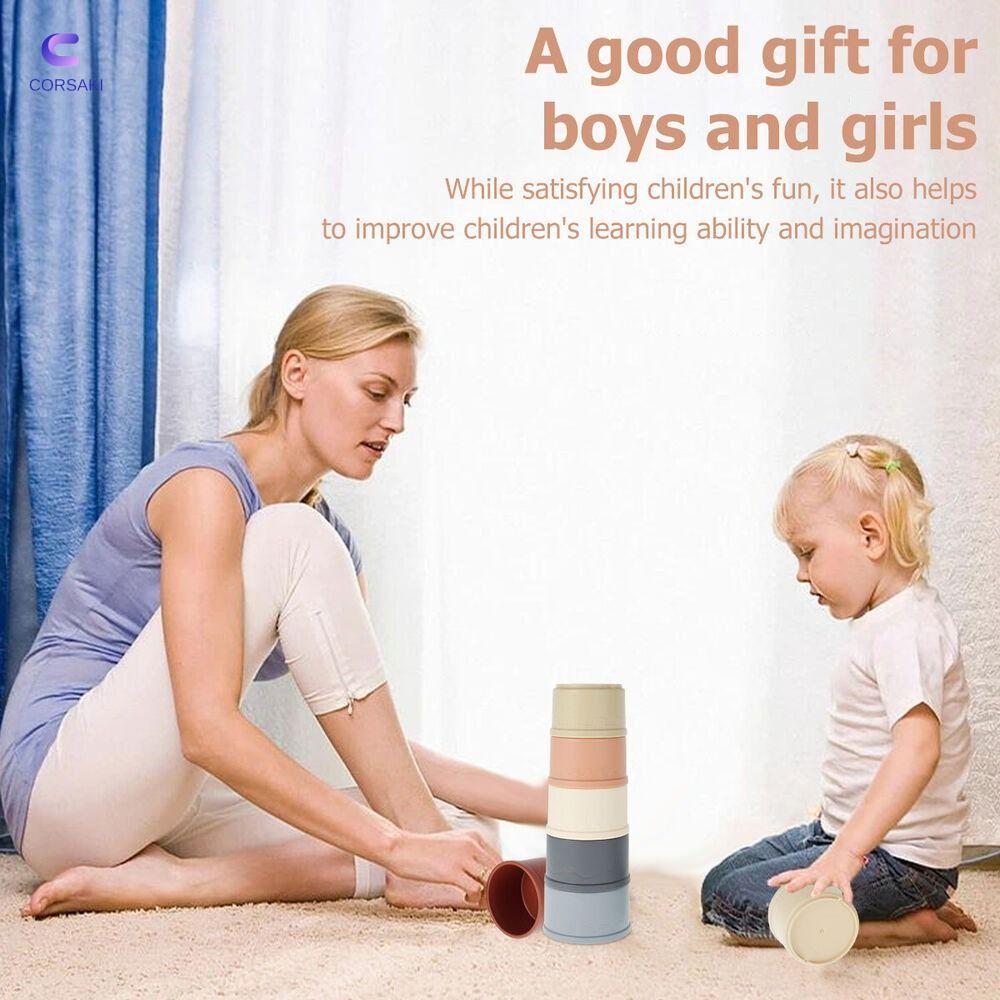 CORSAKI Stacking Cups Funny Sensory Stimulation Hot Building Blocks