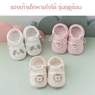 🎀รองเท้าหัดเดินสำหรับทารก รองเท้าเด็กแรกเกิด พื้นนุ่มกันลื่น ลายการ์ตูน ระบายอากาศ