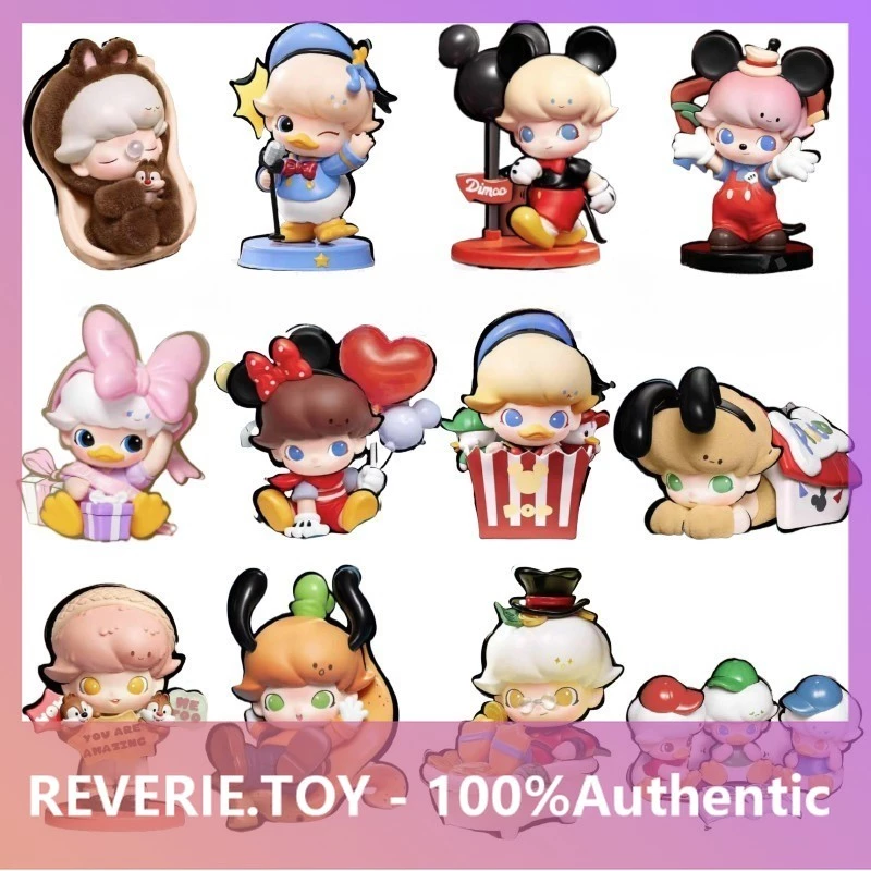 POPMART DIMOO WORLD x Disney Series Mystery Box ของขวัญรูปเล่นอินเทรนด์น่ารัก