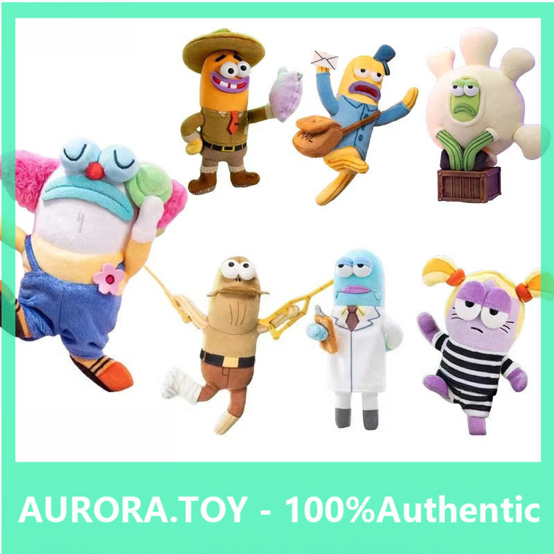 POPMART Residents of POPMART POPMART Funny Plush 2.0 Mystery Box Pendant ของขวัญเล่นอินเทรนด์