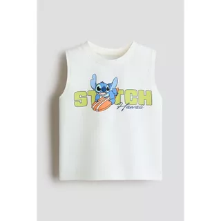 H&M(เอชแอนด์เอ็ม) เสื้อกล้ามผ้าคอตตอนพิมพ์ลาย เด็กชาย 1333087_1