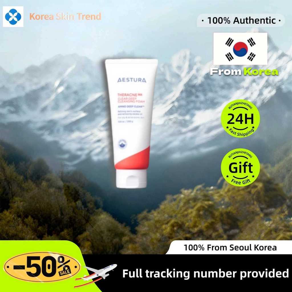 [Estura] THERACNE365 Deep Cleansing Foaming Face 200g/กําจัดสิ่งสกปรกของผิวหนังและความมันอุดตันในรูข