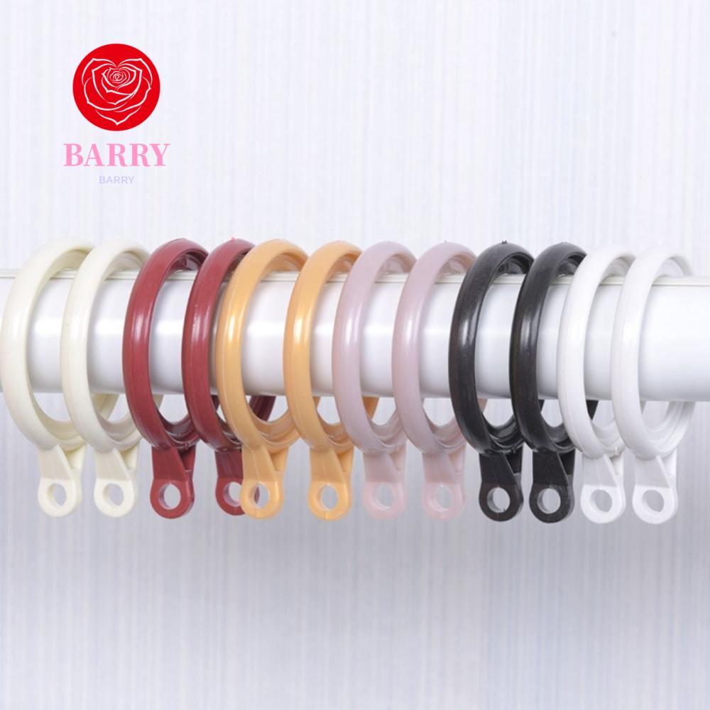 BARRY ผ้าม่านแหวน Mute 20 ชิ้น/แพ็ค Elegant ทนต่อการสึกหรอ Strong Thicken Roman Rod คลิปตะขอ