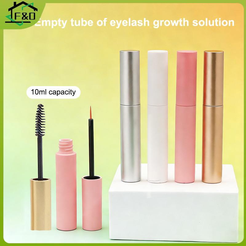 F&O หลอดมาสคาร่า 10 มล. ที่ว่างเปล่าพร้อมแปรง Rod อายไลเนอร์ Liquid Tube Eyelash Growth Paing Tube คอนเทนเนอร์ตัวอย่างขวด