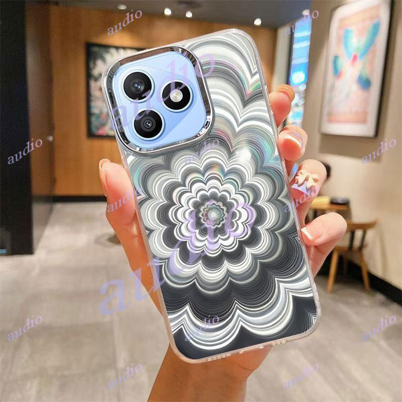 HONOR X8d 4G ความงาม Glitter HONOR Phantom ดอกไม้ล้างเคสโทรศัพท์สําหรับ Honor X8d X8D HonorX8d 4G 5G