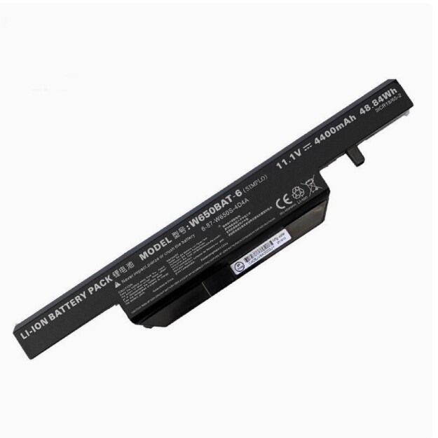 Hasee Shenzhou Ares K650D-i7D2 K650D-i5D3 W650BAT-6 Laptop Battery