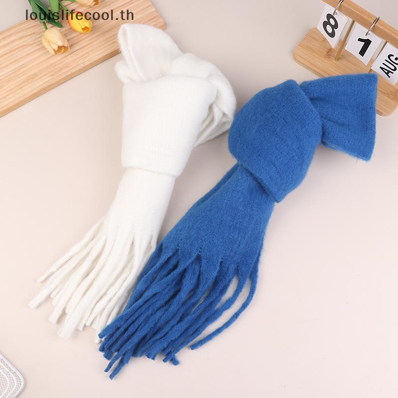 ผ้าพันคอ Mohair และแคชเมียร์ ลายคลาสสิก อบอุ่นสำหรับฤดูใบไม้ร่วงและฤดูหนาว - รูปที่ 4