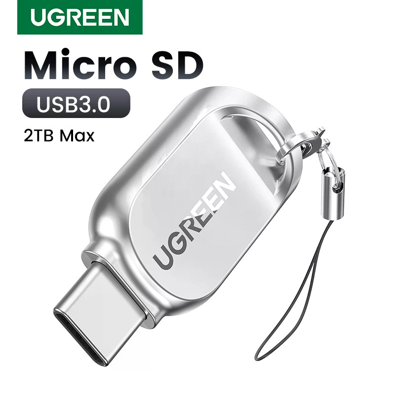 UGREEN เครื่องอ่านการ์ด USB-C ถึง Micro SD TF Card OTG อะแดปเตอร์สําหรับแล็ปท็อป PC แท็บเล็ตการ์ดหน่วยความจําโทรศัพท์