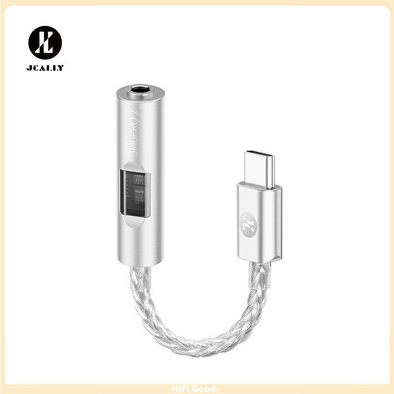 JCALLY JM6Pro 2 Type-C ถึง 3.5 มม.Dual DAC CX3193 MAX97220 ดิจิตอลเครื่องขยายเสียงหูฟัง HiFi DAC JM6