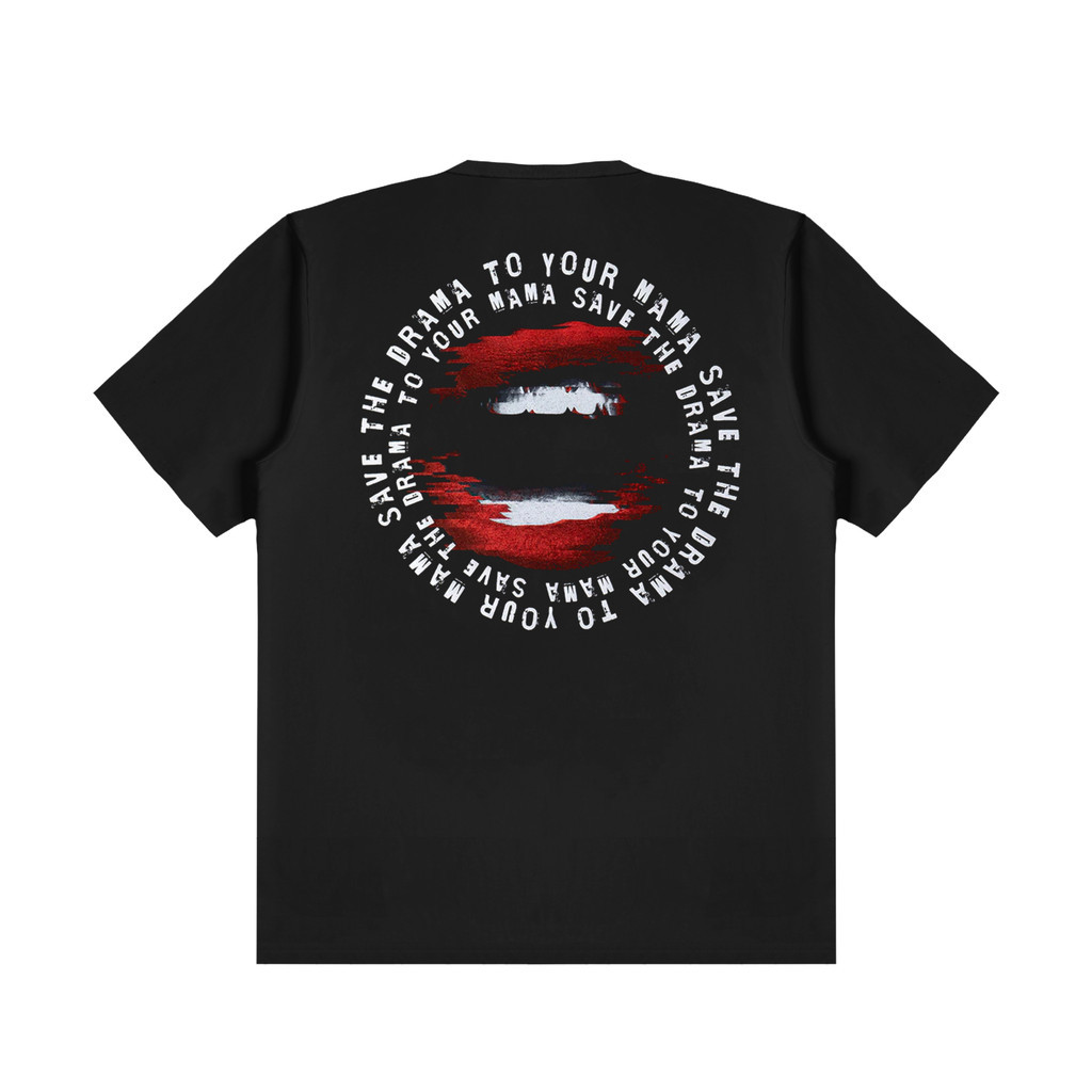 เสื้อยืด Moxie Unisex Drama Combed 24s - สีดํา