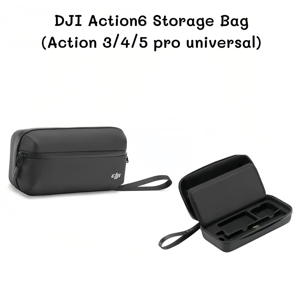 เหมาะสําหรับ DJI Osmo Action 6/5 Pro/4/3 ชั้นแบบพกพาถุงเก็บขนาดกะทัดรัด, ถุงป้องกันอุปกรณ์เสริม Osmo Action 5 Pro