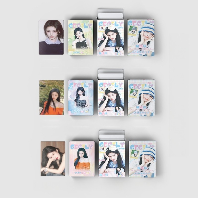 50-55pcs ละครจีน Actor Kiku Ceciliy Ju Jingyi โฮโลแกรม Lomo การ์ด Qian Xiangyin VEIL OF SHADOWS Lu H