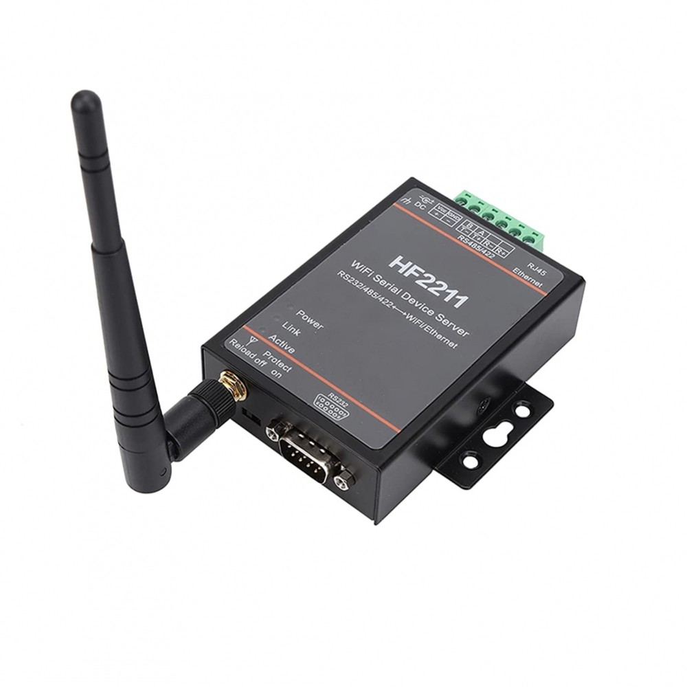 HF2211 RS232 RS485 RS422 โมดูลแปลงอนุกรมพร้อม WiFi Ethernet สําหรับอุตสาหกรรม