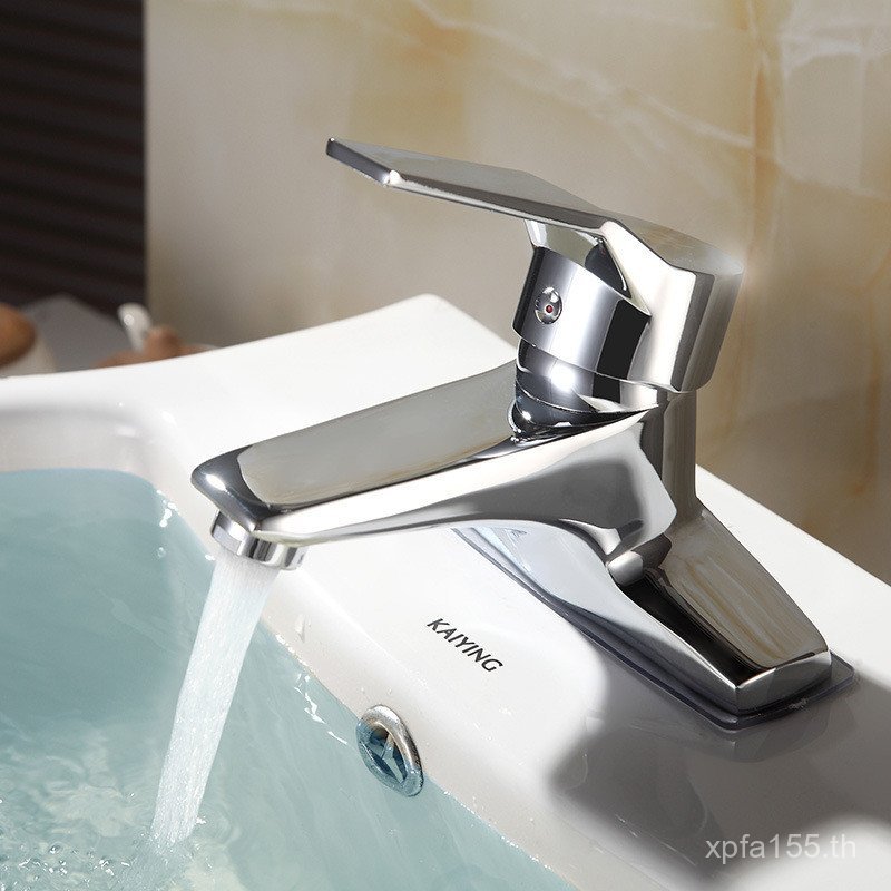 อ่างล้างหน้า IELTS โรงงานขายตรงร้อนและเย็น Double Hole Tianwang ก๊อกน้ําคู่สุขาภิบาล Ware คอลัมน์อ่า