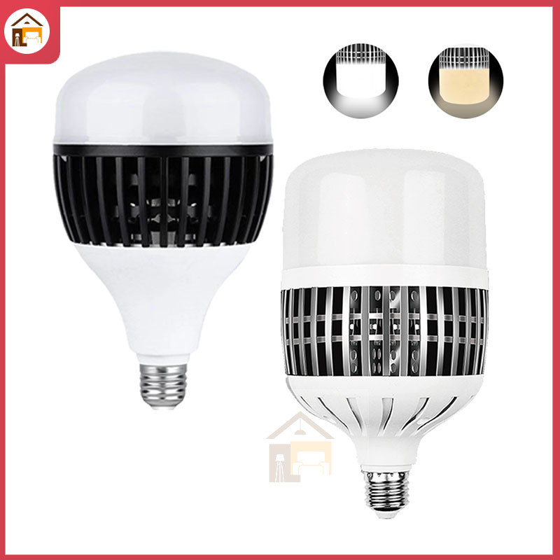 หลอดไฟ LED ทรงกระบอก ระบายความร้อนไว ไฟสว่าง ขั้ว แสงขาว,วอร์มไวท์ หลอดไฟบ้าน 220V BULB