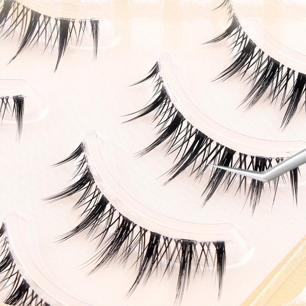 ขนตาปลอมสไตล์เกาหลีก้านใสธรรมชาติ 5 คู่นํากลับมาใช้ใหม่ได้ - รูปที่ 4