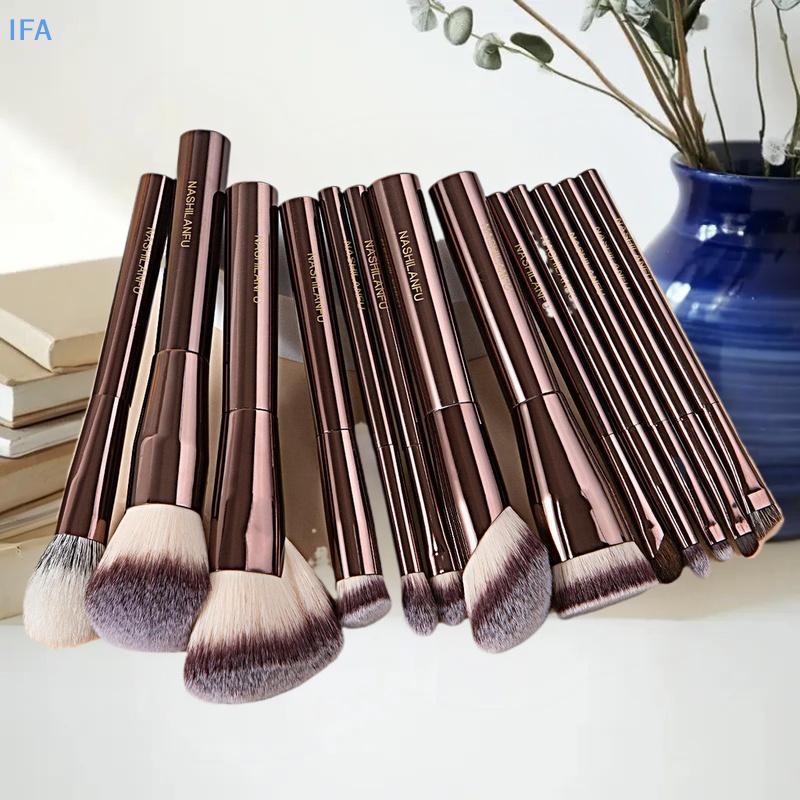 IFA แปรงแต่งหน้า Powder Foundation คอนซีลเลอร์ Blush Bronzer อายแชโดว์ Eyebrow Eyeliner Sculpting แป