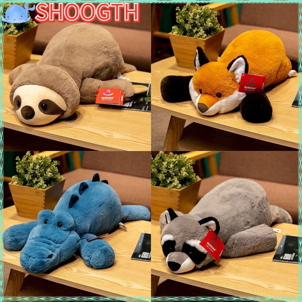 SHOGTH ตุ๊กตา Sloth ใหญ่, Sloth Raccoon Plushie ตุ๊กตาสัตว์, ของขวัญผมปุยจระเข้ตุ๊กตาตุ๊กตาเด็ก