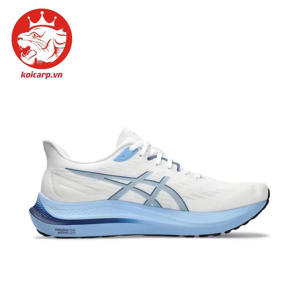 รองเท้าวิ่ง GT-2000 12 สีฟ้าและสีขาว ใส่สบาย