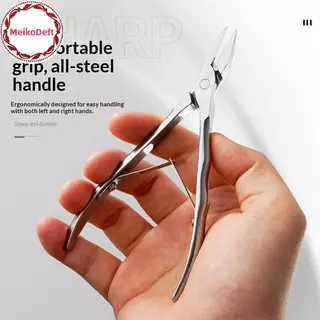 MeikoDeft 1 ชิ้นตรงเล็บเท้ากรรไกรตัดเล็บตัดหนาคุดเล็บเท้า Rhinestone Remover อัญมณีเครื่องมือ TH