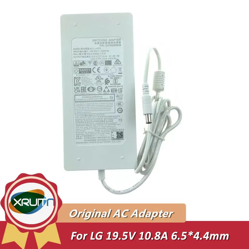 ACC-LATP2 EAY ดั้งเดิม65068608 210.6W 19.5V 10.8A อะแดปเตอร์ AC สําหรับ LG 32 "32UQ85R-W Ultra HD 4K