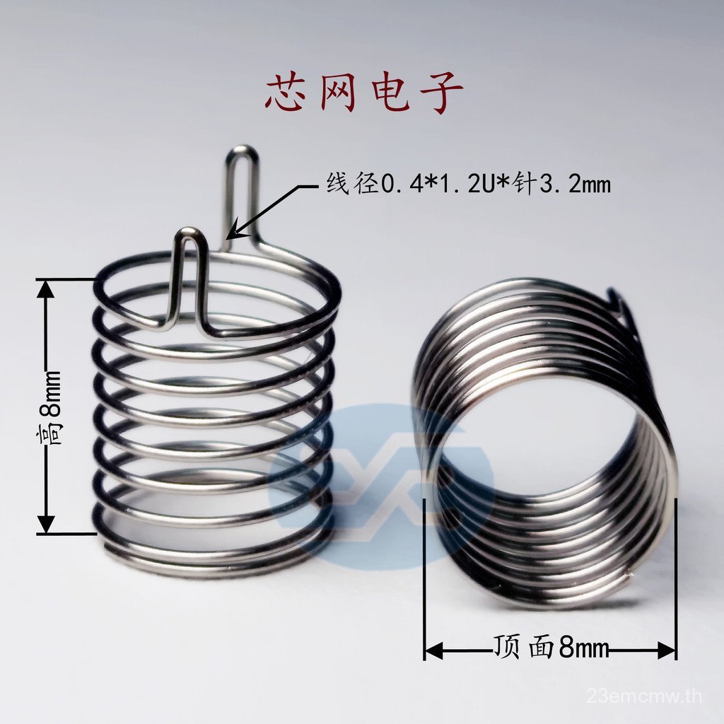 F8-8-0.4-1.2u ตรง Double-Pin ปุ่มสวิทช์ Circuit Board การบีบอัดฤดูใบไม้ผลิเหล็กคาร์บอนนิกเกิล-Plated
