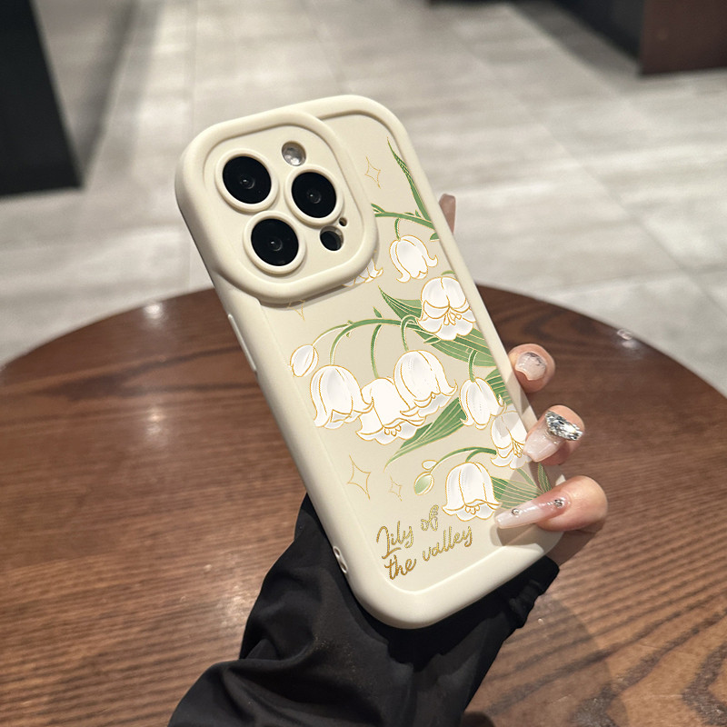 สําหรับ REALME 5i C11 C21Y C35 C53 C55 C65 4G 5G series lily of the valley รูปแบบ tpu handphone กรณี