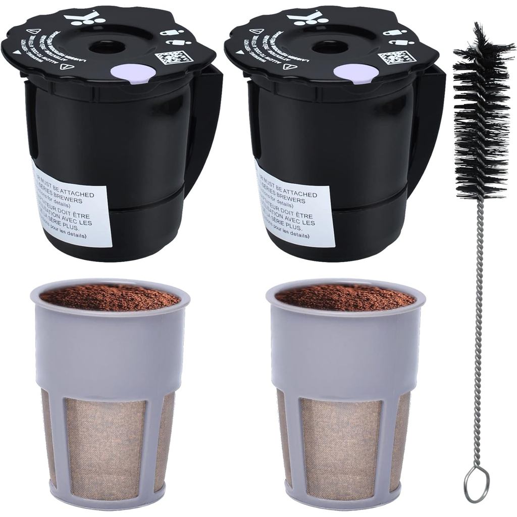 กรองกาแฟแบบใช้ซ้ําได้เข้ากันได้กับเครื่องชงกาแฟ Keurigg My K 2.0 K300 K250 K350 K375 K400 K450 พร้อม