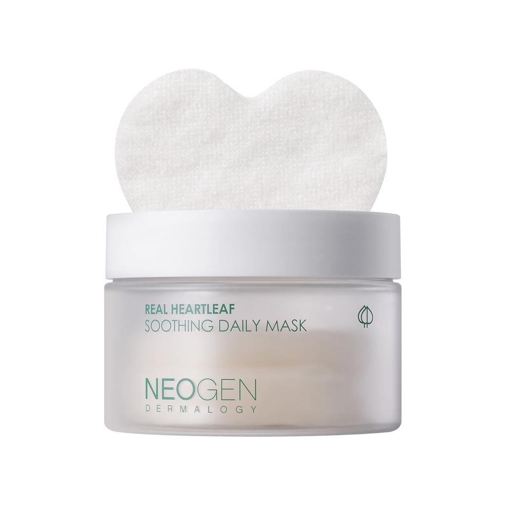 NEOGEN DERMALOGY Real Heartleaf Soothing Daily Pad, Heartleaf Toner Pad/40Pads
