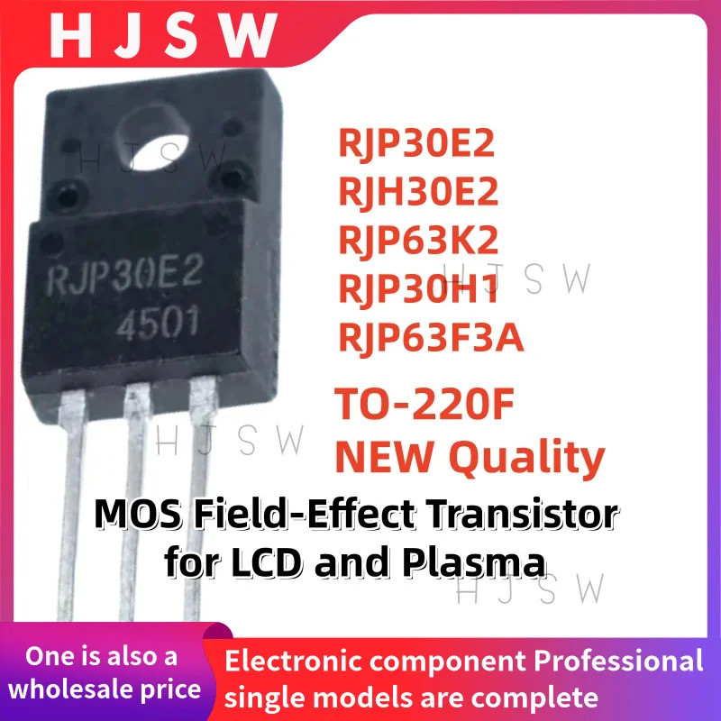 5PCS RJP30E2 RJH30E2 RJP63K2 RJP30H1 RJP63F3A TO-220F MOS Field-Effect ทรานซิสเตอร์สําหรับ LCD และพล