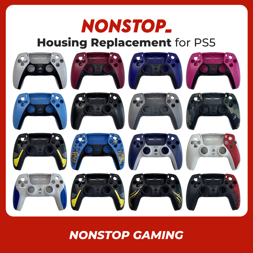 PS5 Controller เปลี่ยนที่อยู่อาศัย PS5 ฝาครอบอะไหล่ซ่อม DualSense Controller Casing