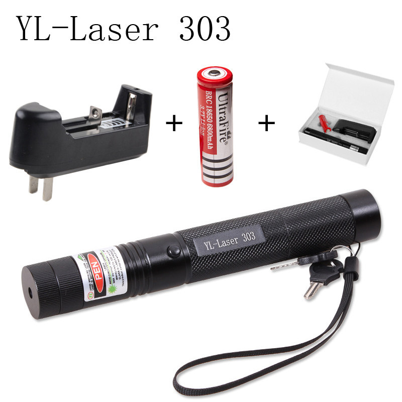 [Huixuan] YL-Laser303 ไฟฉายเลเซอร์ Long-Range Green Light ไฟสีแดง Strong Light แสงเลเซอร์ Coach Whip