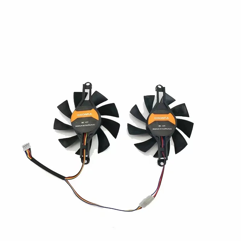 75 มม.P106-100 พัดลมระบายความร้อนสําหรับสีสัน GTX 960 950 1060 1050Ti GTX960 GTX950 GTX1060 iGame GA