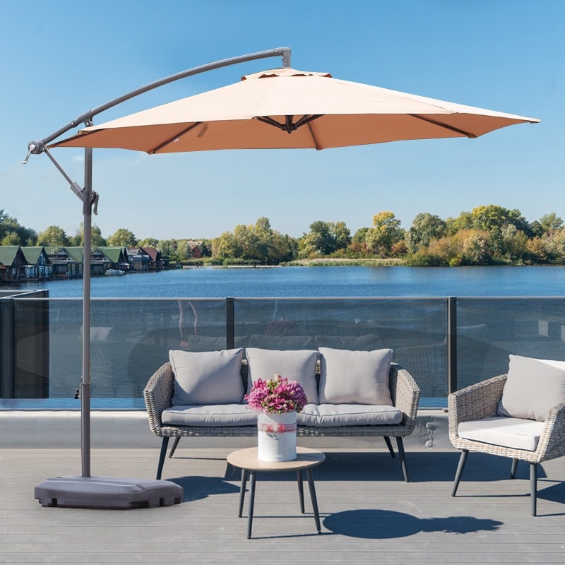 🚀 3M Patio Garden Umbrella Outdoor Market Table ร่มสี่เหลี่ยมพร้อมประแจสําหรับ Garden,Pool,Market,Pa