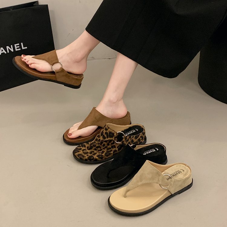 แฟชั่นผู้หญิงรองเท้าแตะหนาSoledเปิดยางSlip-On