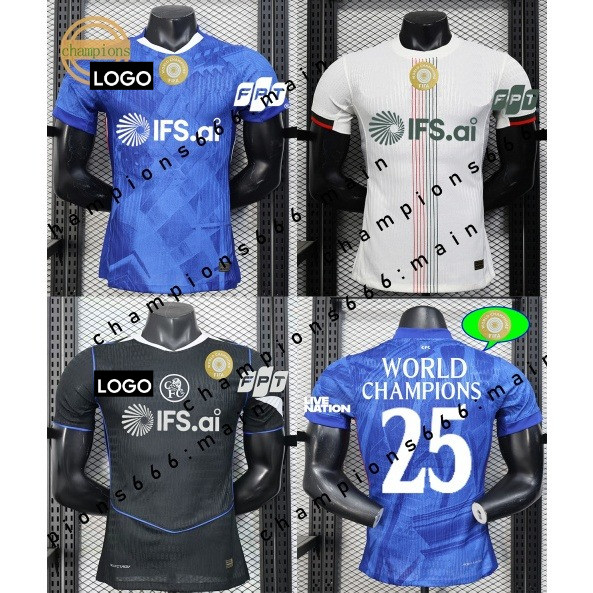 [Player Version]2025/26 Chelsea home away and third Football Shirts Men Kits Football Kits Print CWC