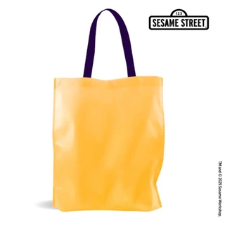 Se-ed (ซีเอ็ด) : SST7-กระเป๋าสปันบอนด์ : SESAME STREET-7D Spunbond Bag (SST7D-SPB-35.5-YE) W35.5xH40xB10 cm.