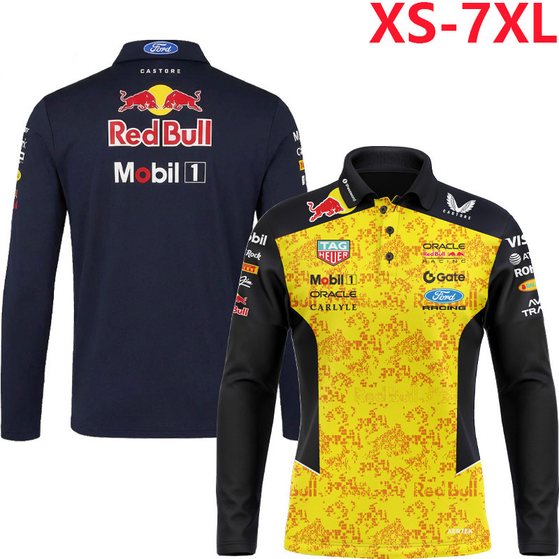 2026 ใหม่ F1 เสื้อยืดแขนยาวสําหรับบุรุษและสตรี + F1 เจอร์ซีย์ทีม Red Bull