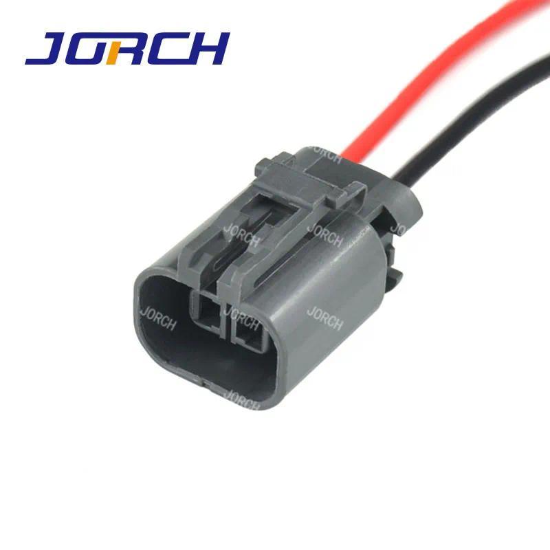 J ซ็อกเก็ตพัดลม ขั้วต่อรถยนต์ 2 ขา ปลั๊กอัตโนมัติ สำหรับมาสด้า 7122-1824-40 7223-1824-40